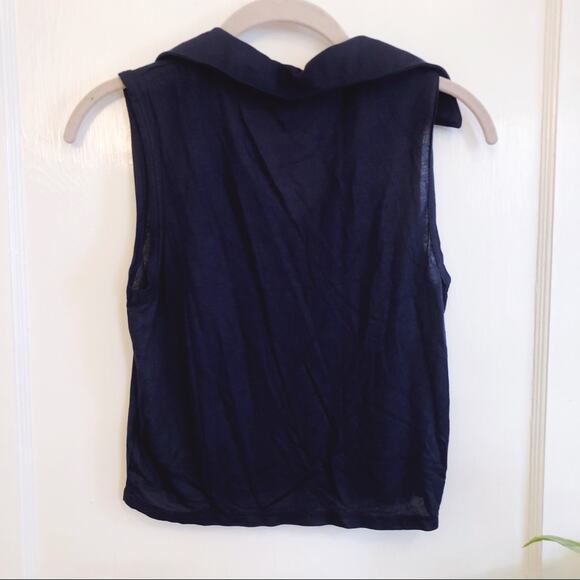 Urban Outfitters Navy Collar Tank Top - Picture 3 of 11